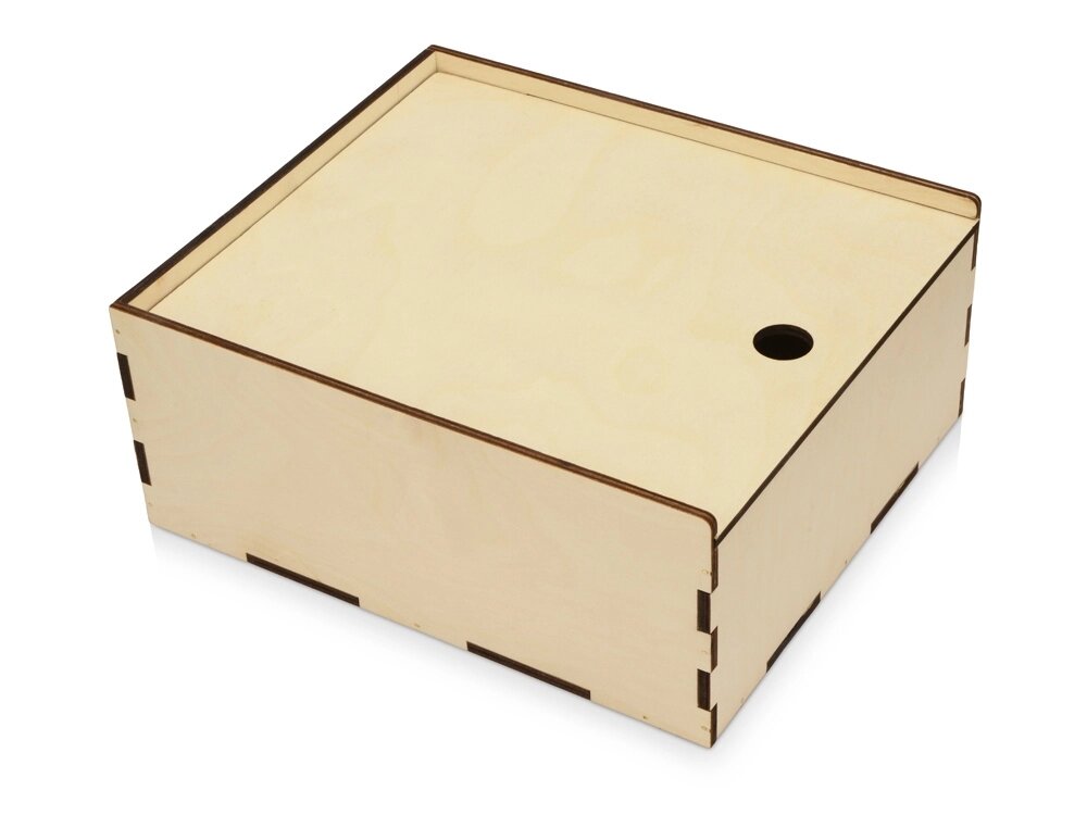 Деревянная подарочная коробка-пенал, размер L от компании ТОО VEER Company Group / Одежда и сувениры с логотипом - фото 1