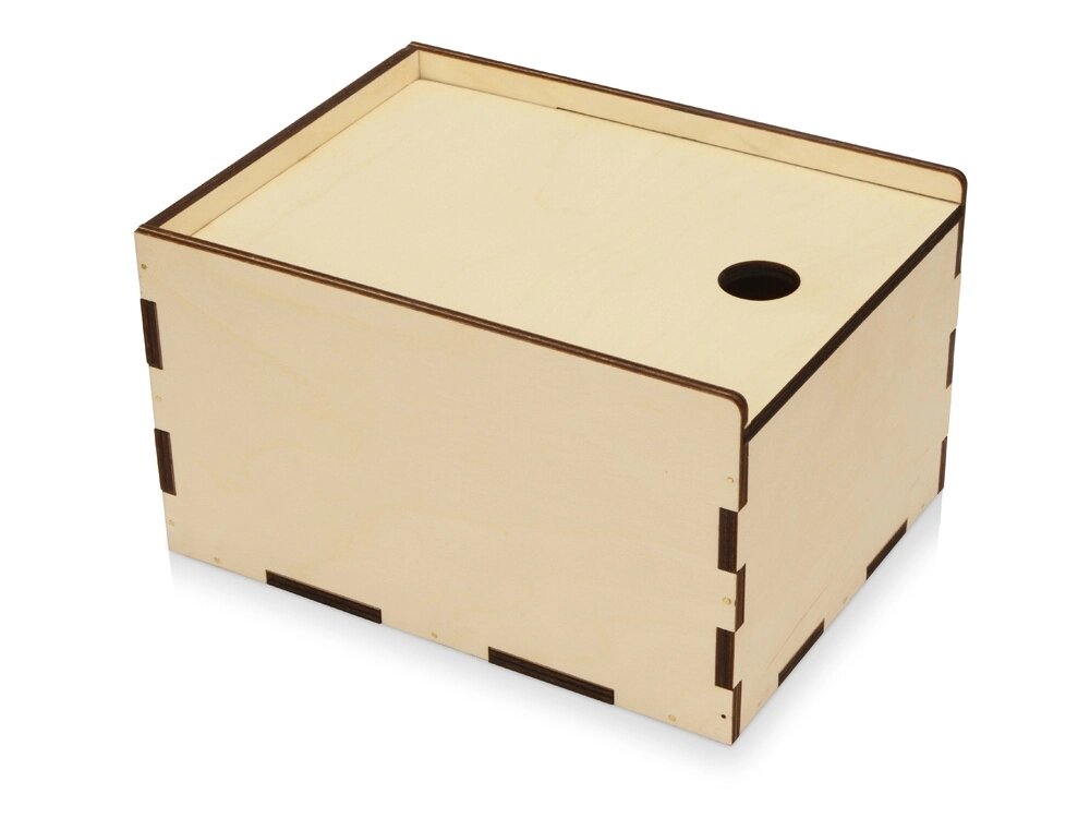 Деревянная подарочная коробка-пенал, размер М от компании ТОО VEER Company Group / Одежда и сувениры с логотипом - фото 1