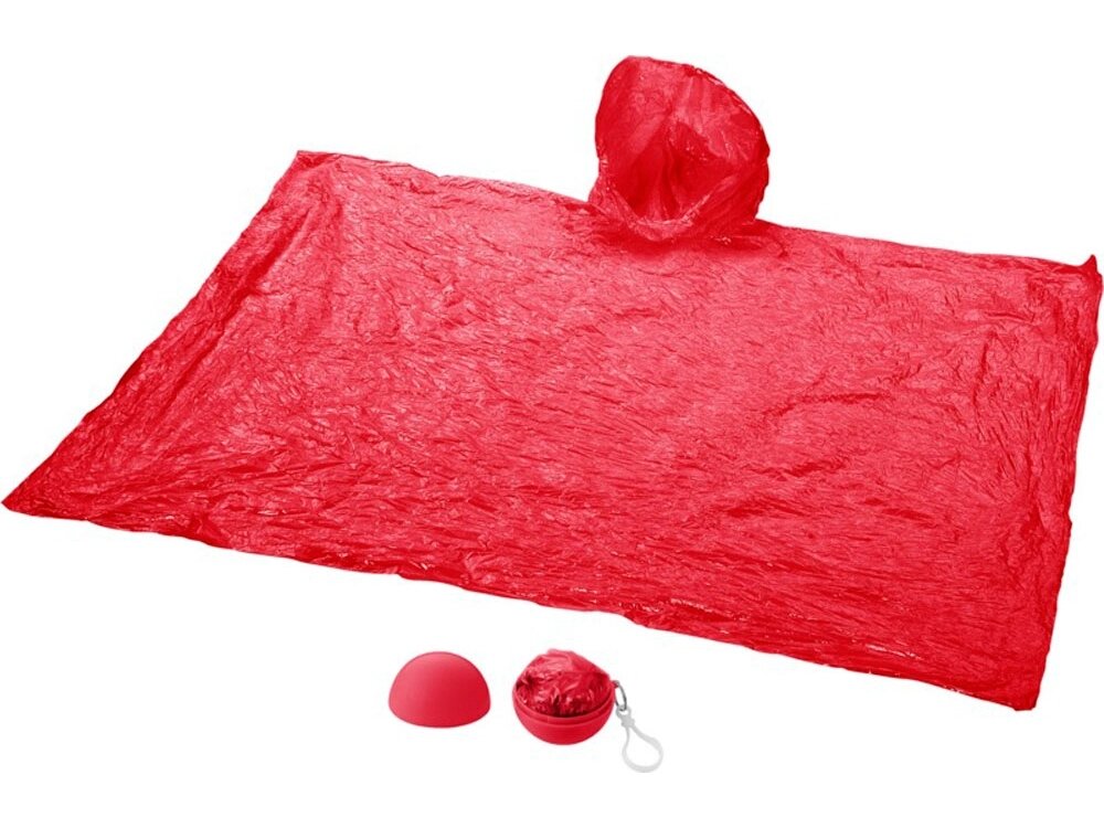Дождевик Xina, красный от компании ТОО VEER Company Group / Одежда и сувениры с логотипом - фото 1