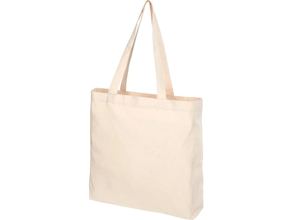 Эко-сумка Pheebs с клинчиком, изготовленая из переработанного хлопка, плотность 210 г/м2, natural от компании ТОО VEER Company Group / Одежда и сувениры с логотипом - фото 1