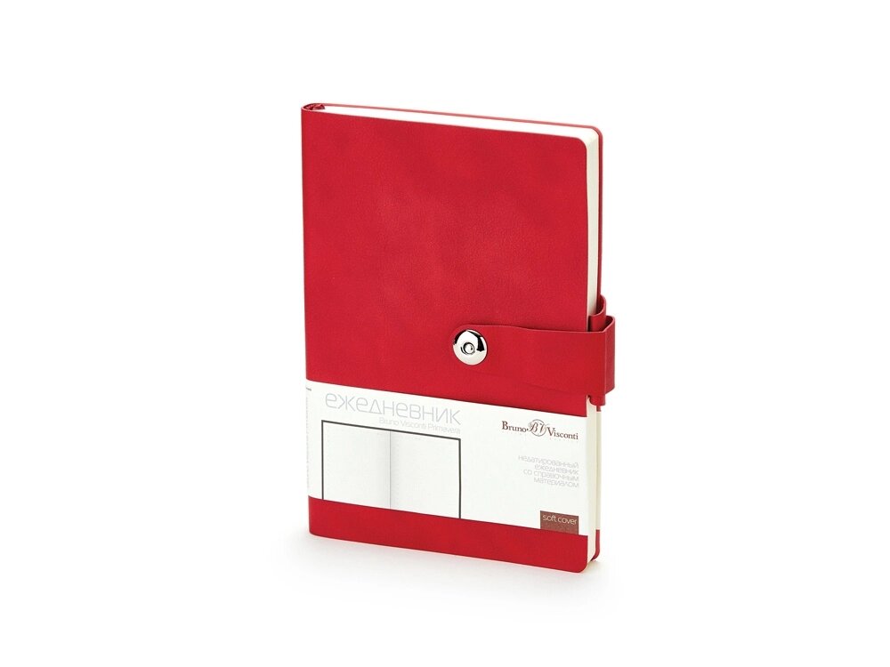 Ежедневник недатированный  А5 PRIMAVERA красный от компании ТОО VEER Company Group / Одежда и сувениры с логотипом - фото 1