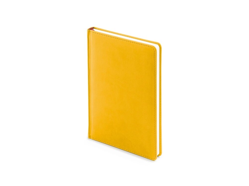 Ежедневник недатированный А5 Velvet, желтый охра от компании ТОО VEER Company Group / Одежда и сувениры с логотипом - фото 1