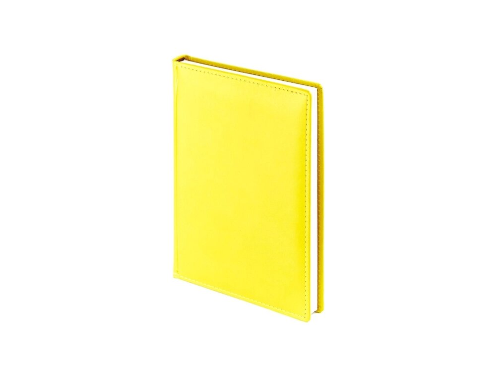 Ежедневник недатированный А5 Velvet, желтый от компании ТОО VEER Company Group / Одежда и сувениры с логотипом - фото 1