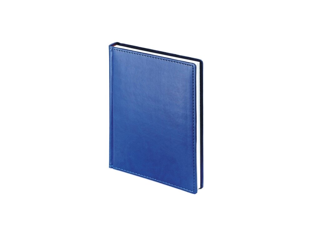 Ежедневник недатированный А6+ Velvet, синий от компании ТОО VEER Company Group / Одежда и сувениры с логотипом - фото 1