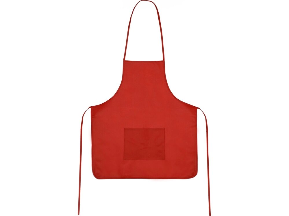Фартук, красный, плотность 80г/м2 от компании ТОО VEER Company Group / Одежда и сувениры с логотипом - фото 1