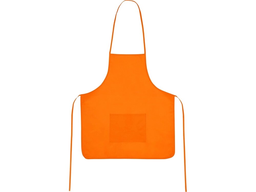 Фартук, оранжевый, плотность 80г/м2 от компании ТОО VEER Company Group / Одежда и сувениры с логотипом - фото 1