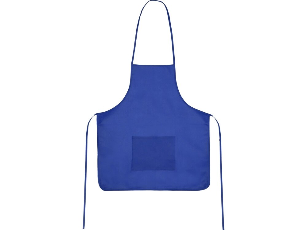 Фартук, синий, плотность 80г/м2 от компании ТОО VEER Company Group / Одежда и сувениры с логотипом - фото 1