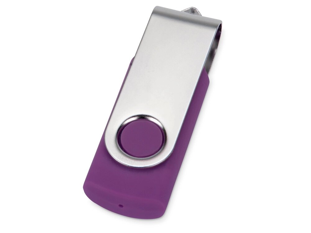 Флеш-карта USB 2.0 16 Gb Квебек, фиолетовый от компании ТОО VEER Company Group / Одежда и сувениры с логотипом - фото 1