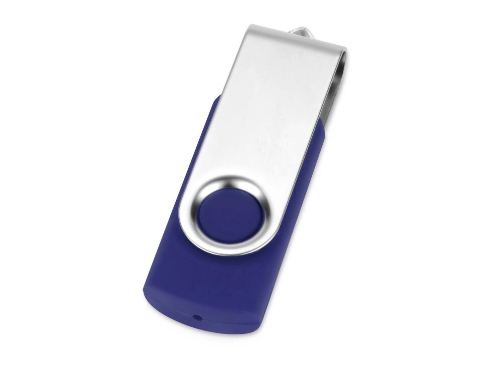 Флеш-карта USB 2.0 16 Gb Квебек, синий от компании ТОО VEER Company Group / Одежда и сувениры с логотипом - фото 1