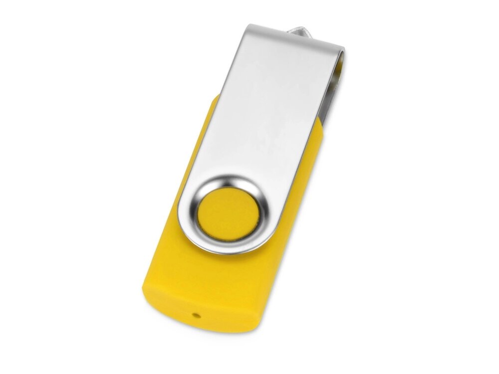 Флеш-карта USB 2.0 16 Gb Квебек, желтый от компании ТОО VEER Company Group / Одежда и сувениры с логотипом - фото 1