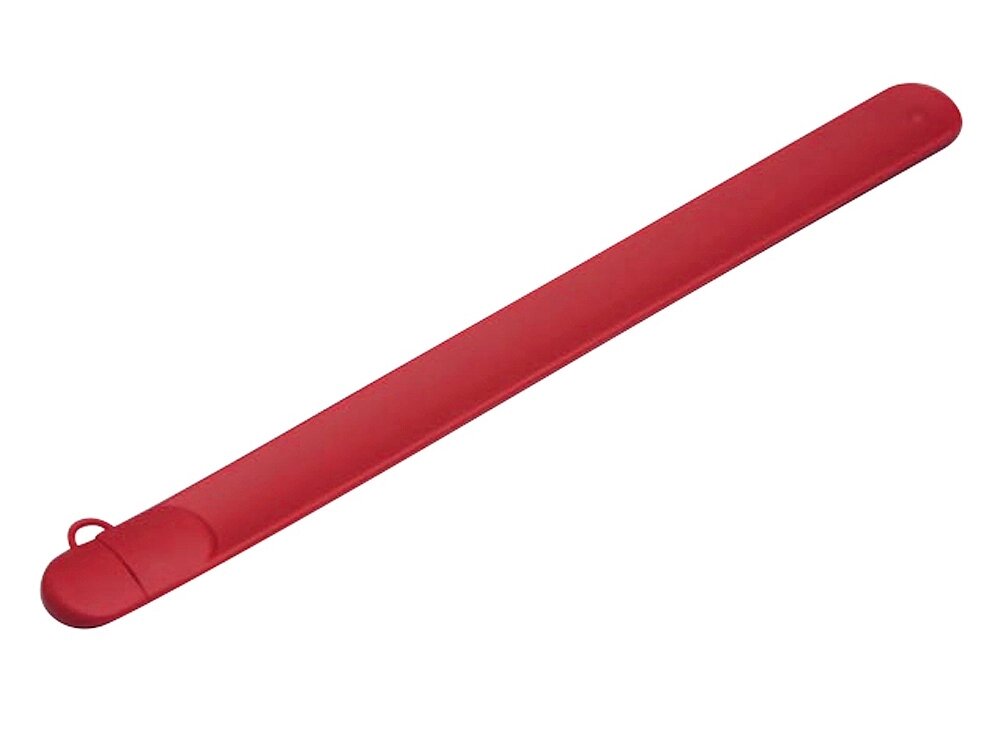 Флешка в виде браслета, 16 Гб, красный от компании ТОО VEER Company Group / Одежда и сувениры с логотипом - фото 1