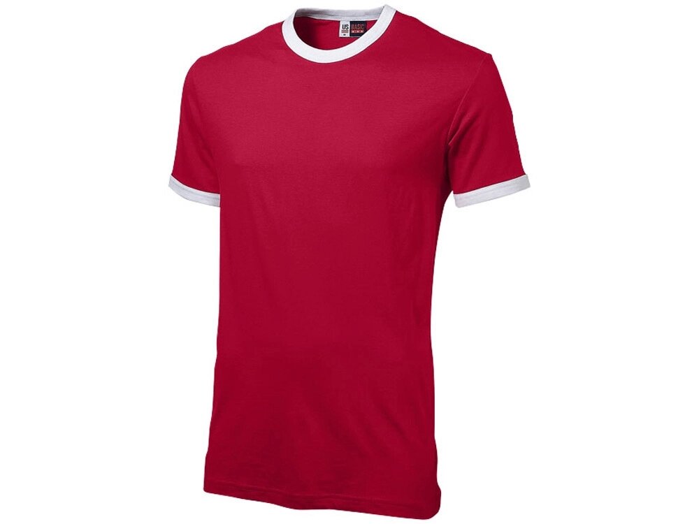 Футболка Adelaide мужская, красный/белый от компании ТОО VEER Company Group / Одежда и сувениры с логотипом - фото 1
