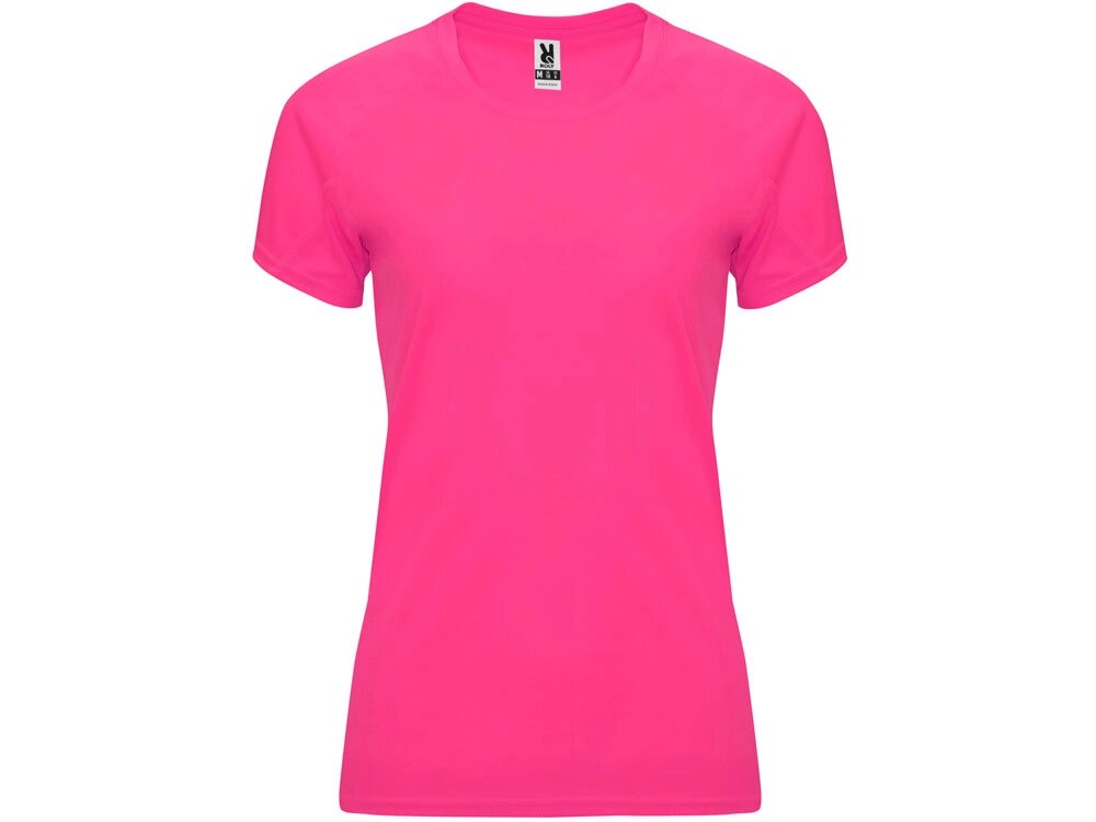 Футболка Bahrain женская, неоновый розовый от компании ТОО VEER Company Group / Одежда и сувениры с логотипом - фото 1