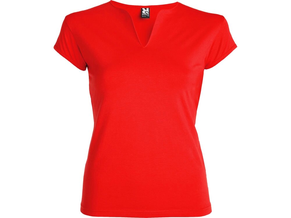 Футболка Belice женская, красный от компании ТОО VEER Company Group / Одежда и сувениры с логотипом - фото 1