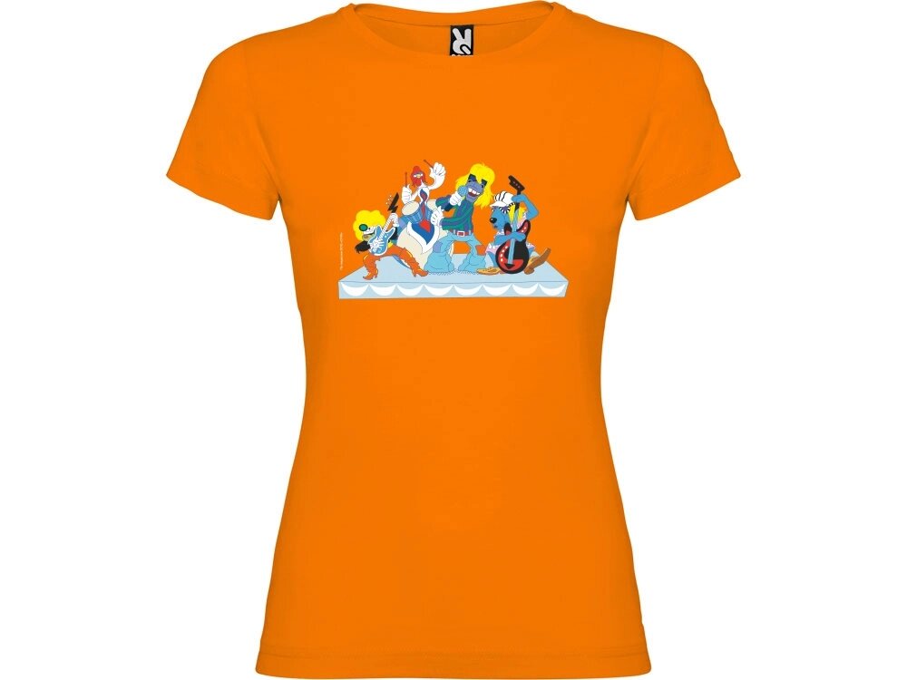 Футболка Бременские музыканты женская, оранжевый от компании ТОО VEER Company Group / Одежда и сувениры с логотипом - фото 1