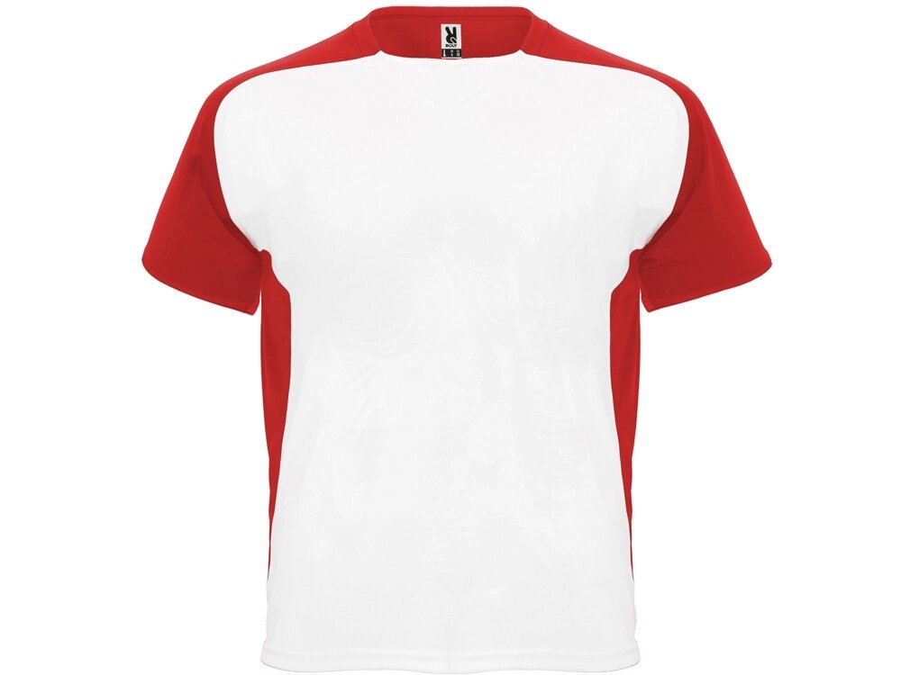 Футболка Bugatti мужская, белый/красный от компании ТОО VEER Company Group / Одежда и сувениры с логотипом - фото 1