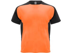 Футболка Bugatti мужская, неоновый оранжевый/черный