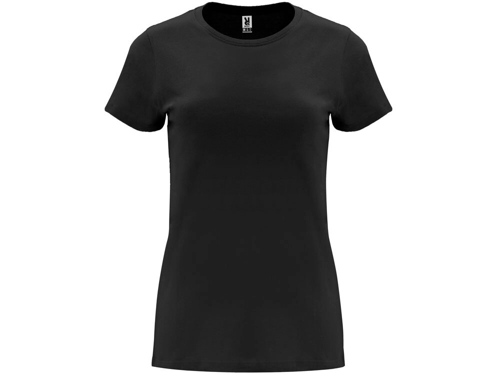 Футболка Capri женская, черный от компании ТОО VEER Company Group / Одежда и сувениры с логотипом - фото 1