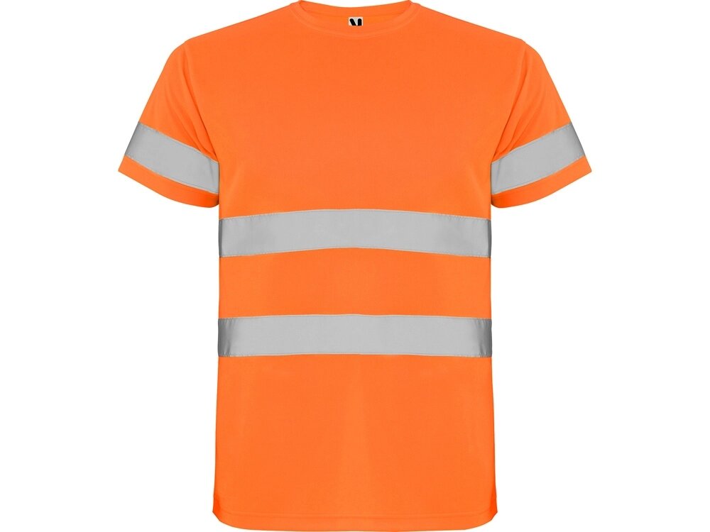 Футболка Delta мужская, неоновый оранжевый от компании ТОО VEER Company Group / Одежда и сувениры с логотипом - фото 1