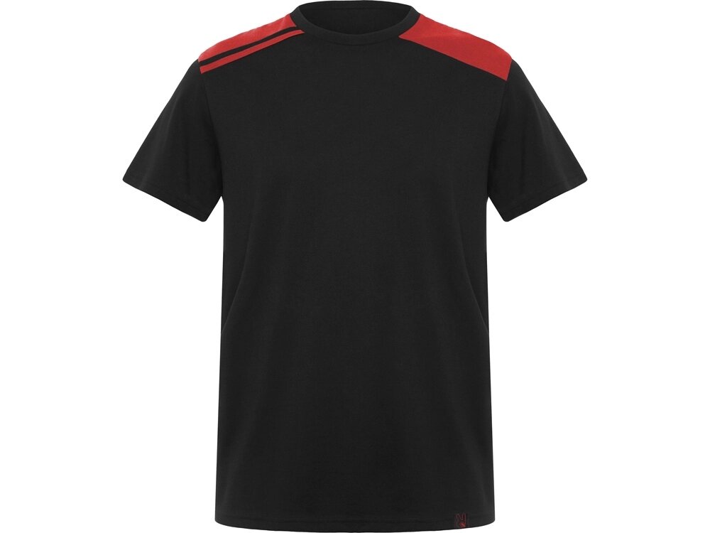 Футболка Expedition мужская, черный/красный от компании ТОО VEER Company Group / Одежда и сувениры с логотипом - фото 1