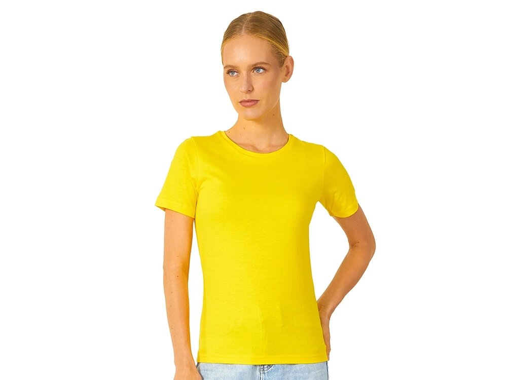 Футболка Heavy Super Club женская, желтый от компании ТОО VEER Company Group / Одежда и сувениры с логотипом - фото 1
