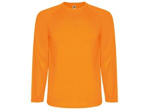 Футболка Montecarlo мужская с длинным рукавом, неоновый оранжевый