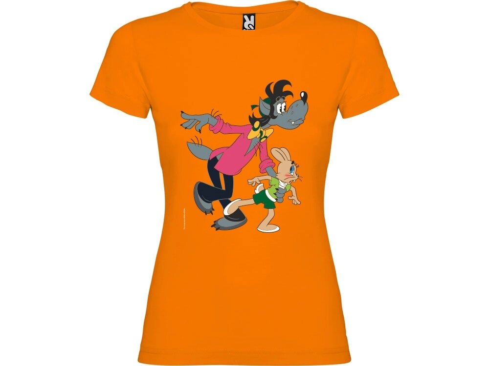 Футболка Ну, погоди! женская, оранжевый от компании ТОО VEER Company Group / Одежда и сувениры с логотипом - фото 1