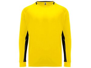 Футболка Porto мужская с длинным рукавом, желтый/черный