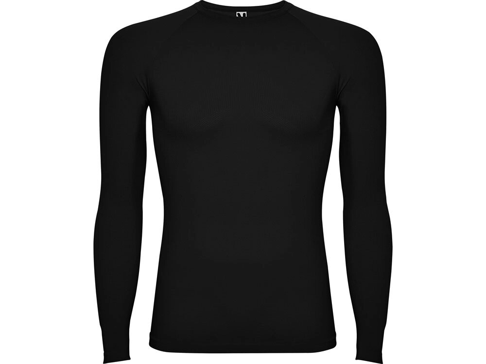 Футболка Prime мужская с длинным рукавом, черный от компании ТОО VEER Company Group / Одежда и сувениры с логотипом - фото 1