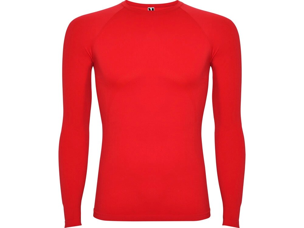 Футболка Prime мужская с длинным рукавом, красный от компании ТОО VEER Company Group / Одежда и сувениры с логотипом - фото 1