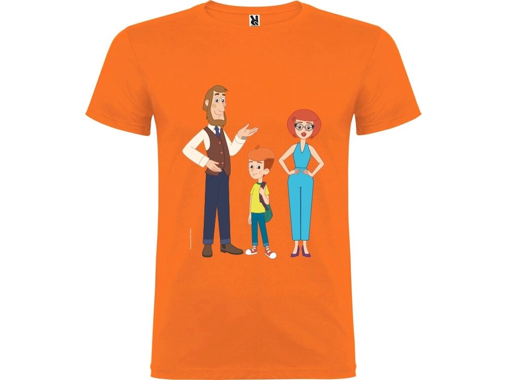 Футболка Простоквашино мужская, оранжевый от компании ТОО VEER Company Group / Одежда и сувениры с логотипом - фото 1
