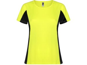 Футболка Shanghai женская, неоновый желтый/черный