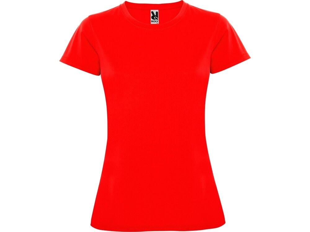 Футболка спортивная женская Montecarlo, красный от компании ТОО VEER Company Group / Одежда и сувениры с логотипом - фото 1