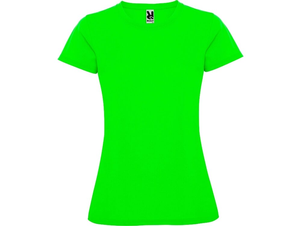 Футболка спортивная женская Montecarlo, лаймовый от компании ТОО VEER Company Group / Одежда и сувениры с логотипом - фото 1