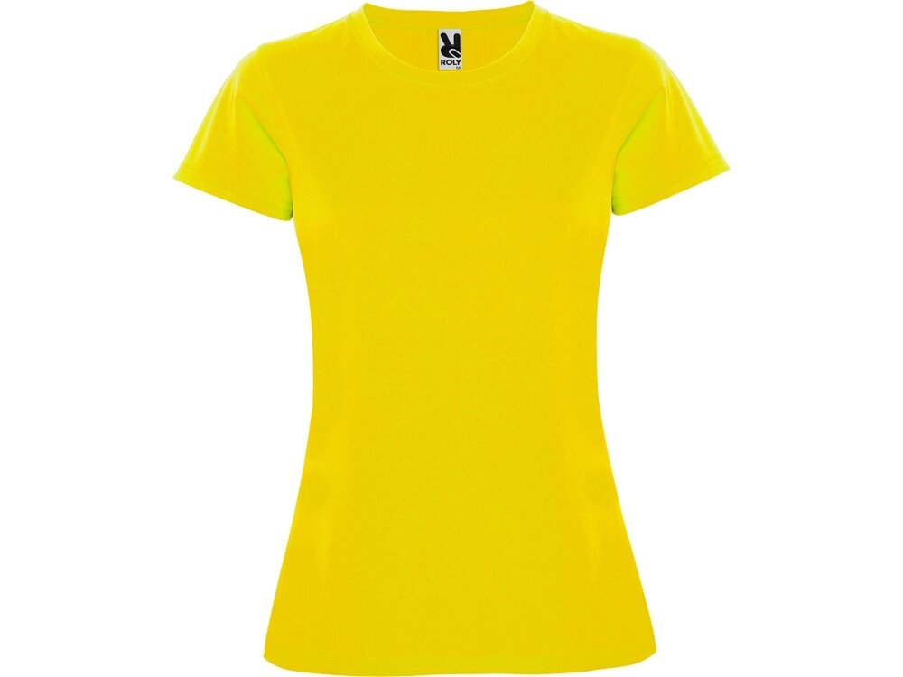 Футболка спортивная женская Montecarlo, желтый от компании ТОО VEER Company Group / Одежда и сувениры с логотипом - фото 1