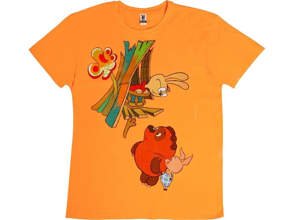 Футболка Винни-Пух мужская, оранжевый от компании ТОО VEER Company Group / Одежда и сувениры с логотипом - фото 1