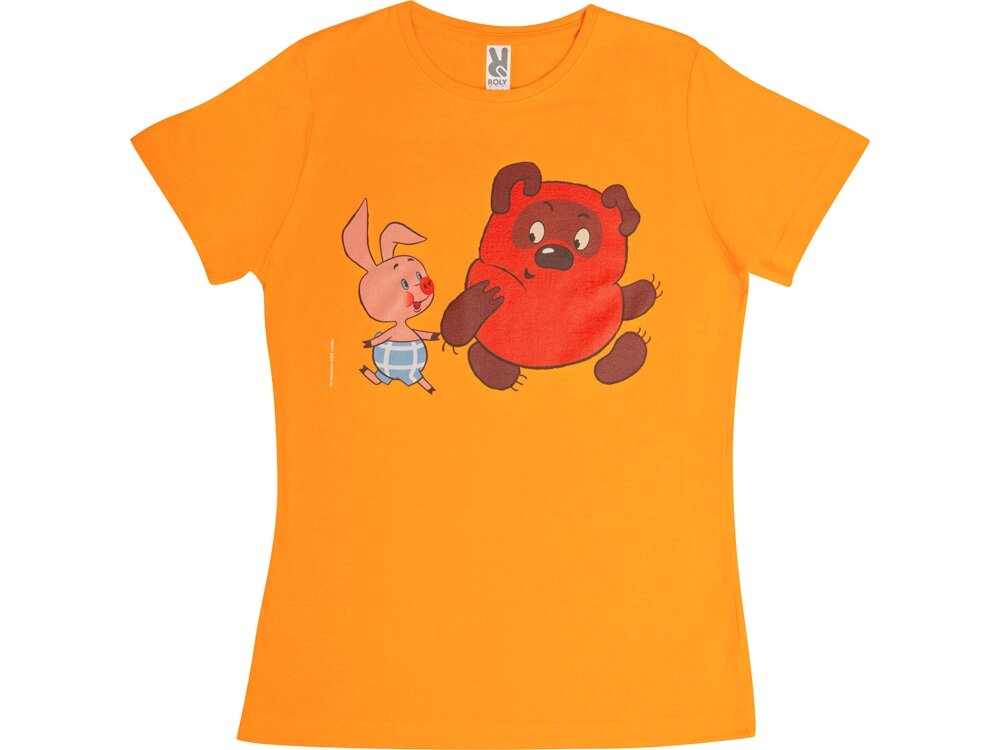 Футболка Винни-Пух женская, оранжевый от компании ТОО VEER Company Group / Одежда и сувениры с логотипом - фото 1