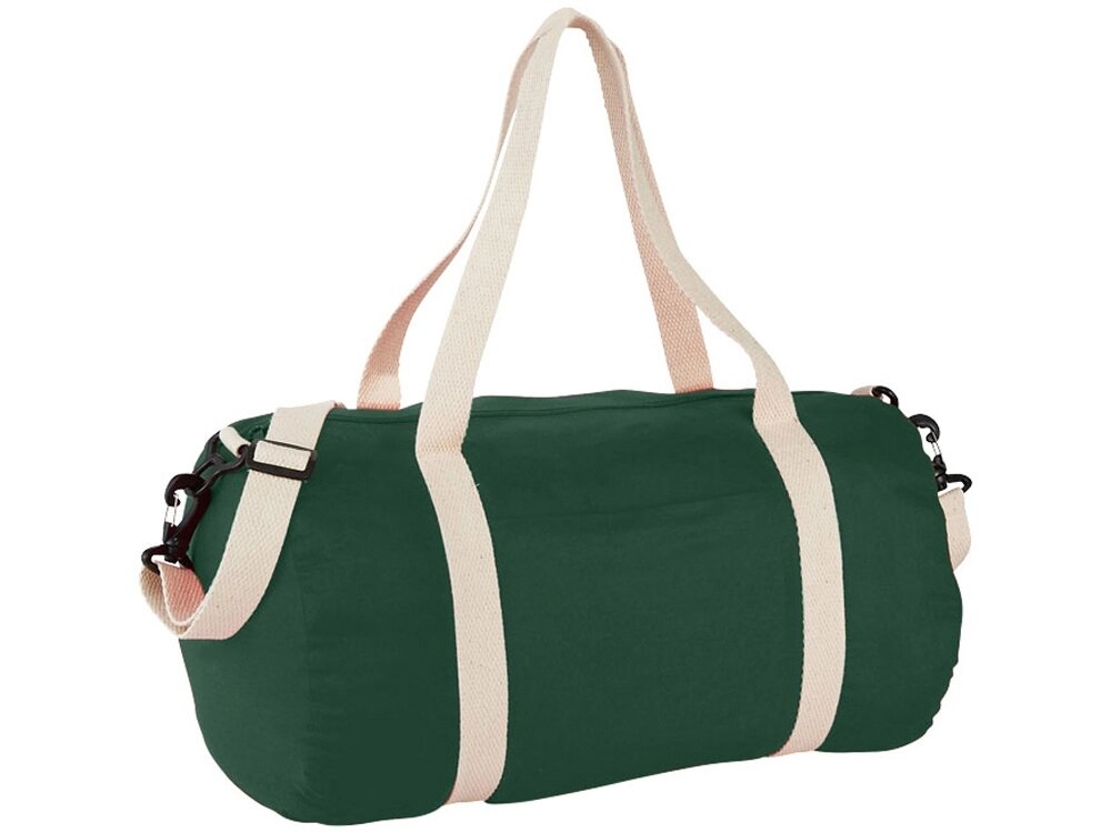 Хлопковая сумка Barrel Duffel, зеленый/бежевый от компании ТОО VEER Company Group / Одежда и сувениры с логотипом - фото 1