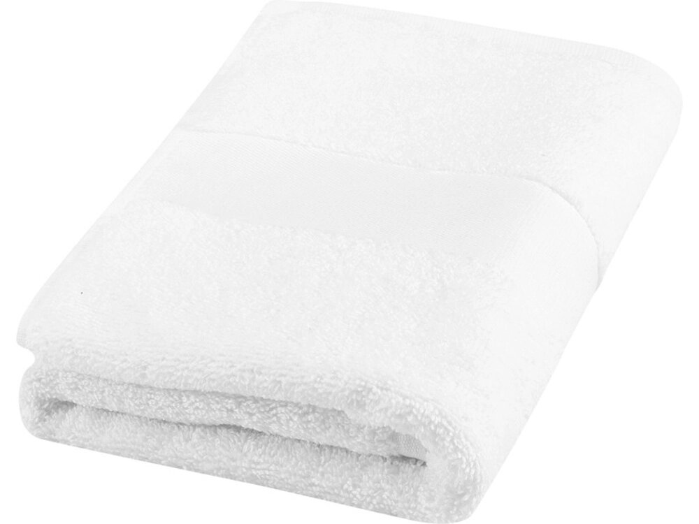 Хлопковое полотенце для ванной Charlotte 50x100 см с плотностью 450 г/м2, белый от компании ТОО VEER Company Group / Одежда и сувениры с логотипом - фото 1