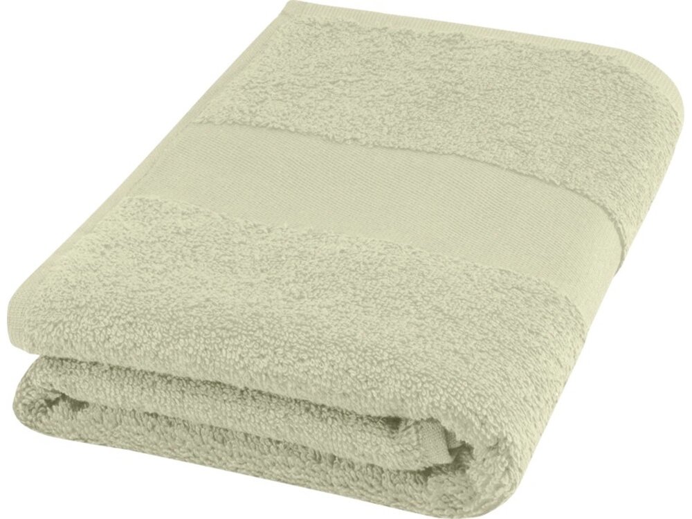 Хлопковое полотенце для ванной Charlotte 50x100 см с плотностью 450 г/м2, светло-серый от компании ТОО VEER Company Group / Одежда и сувениры с логотипом - фото 1