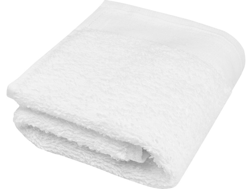 Хлопковое полотенце для ванной Chloe 30x50 см плотностью 550 г/м2, белый от компании ТОО VEER Company Group / Одежда и сувениры с логотипом - фото 1