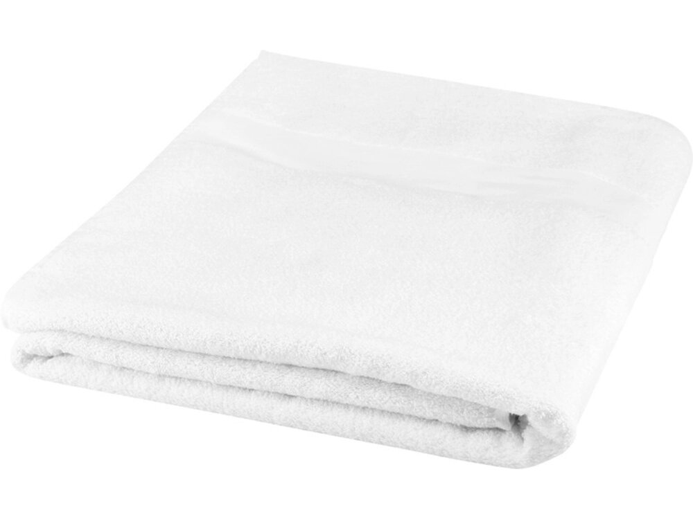 Хлопковое полотенце для ванной Evelyn 100x180 см плотностью 450 г/м2, белый от компании ТОО VEER Company Group / Одежда и сувениры с логотипом - фото 1