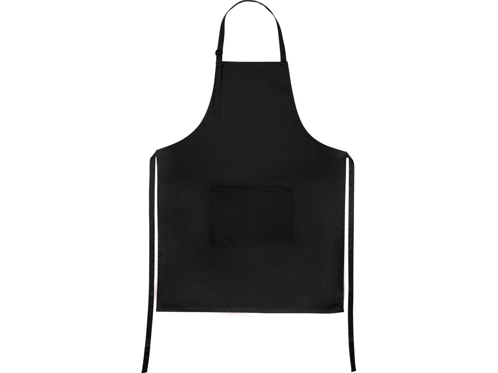 Хлопковый фартук 180gsm, черный от компании ТОО VEER Company Group / Одежда и сувениры с логотипом - фото 1