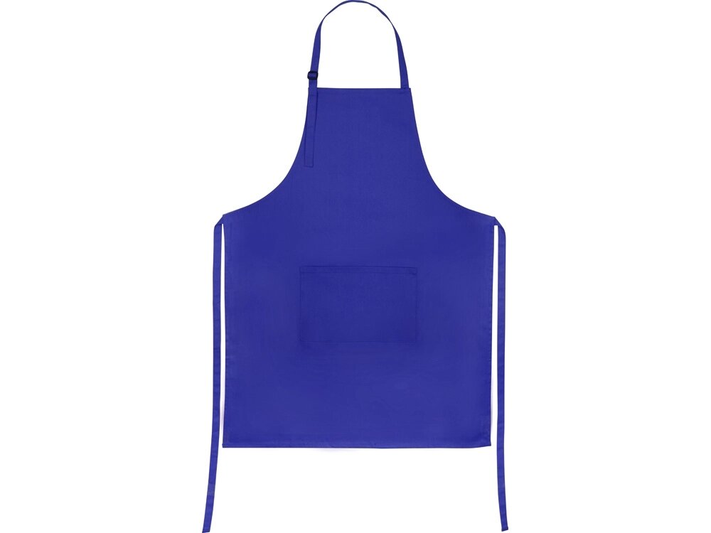 Хлопковый фартук 180gsm, синий от компании ТОО VEER Company Group / Одежда и сувениры с логотипом - фото 1