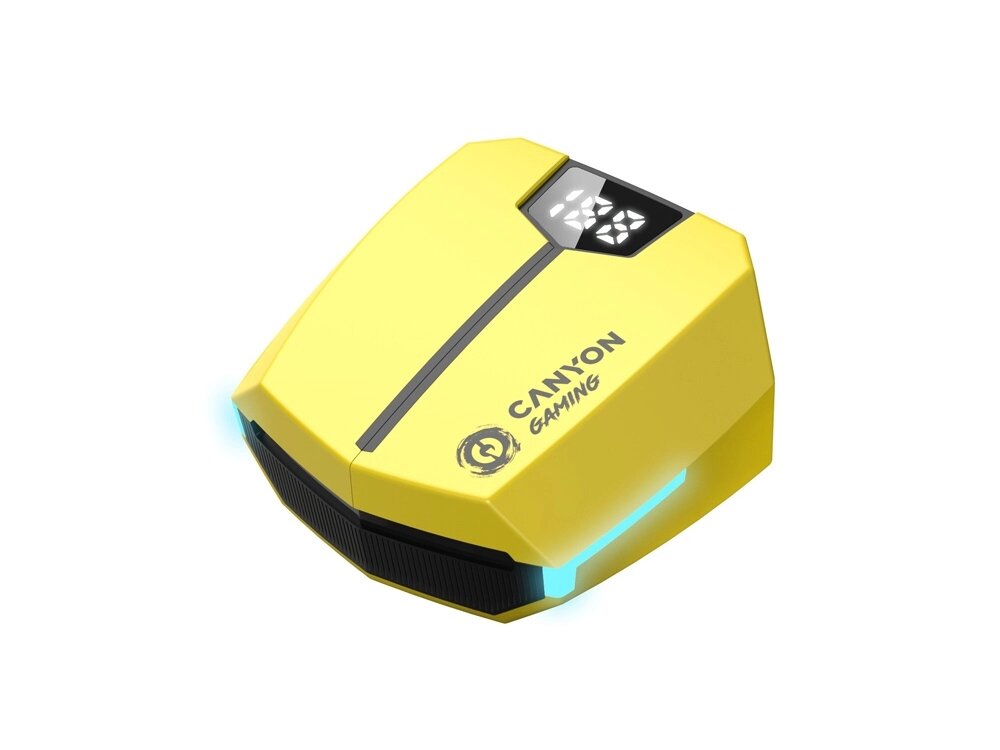 Игровая гарнитура Canyon DoubleBee GTWS-2, желтый (CND-GTWS2Y) от компании ТОО VEER Company Group / Одежда и сувениры с логотипом - фото 1