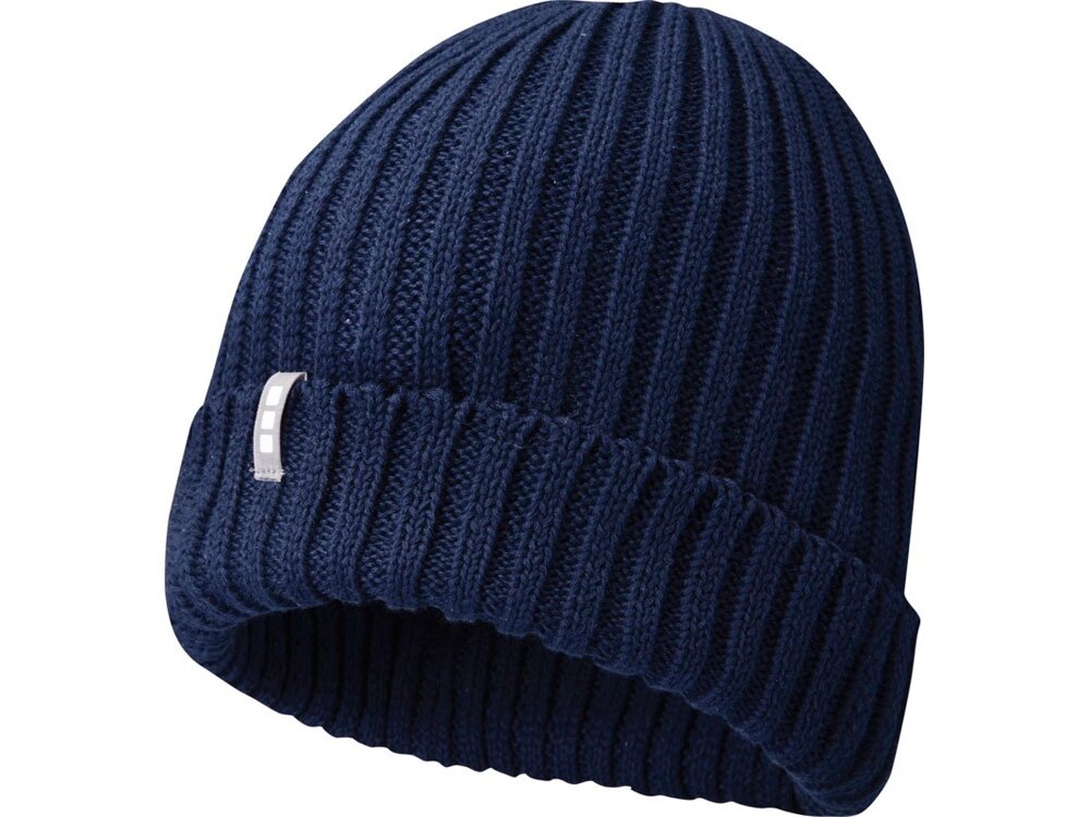 Ives, органическая шапка, темно-синий от компании ТОО VEER Company Group / Одежда и сувениры с логотипом - фото 1