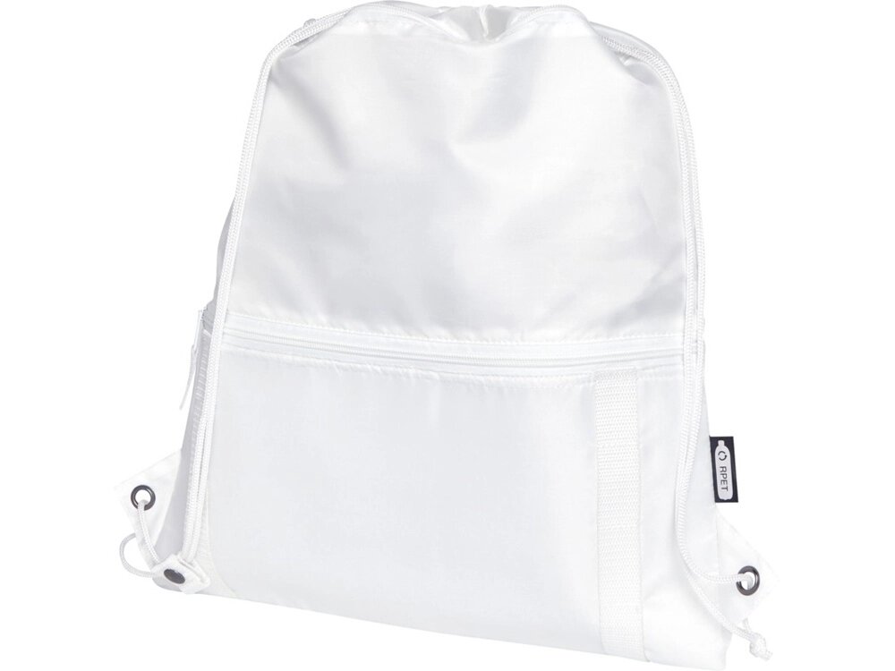 Изолированная сумка со шнурком Adventure объемом 9 л из переработанных материалов, соответствующих стандарту GRS, белый от компании ТОО VEER Company Group / Одежда и сувениры с логотипом - фото 1