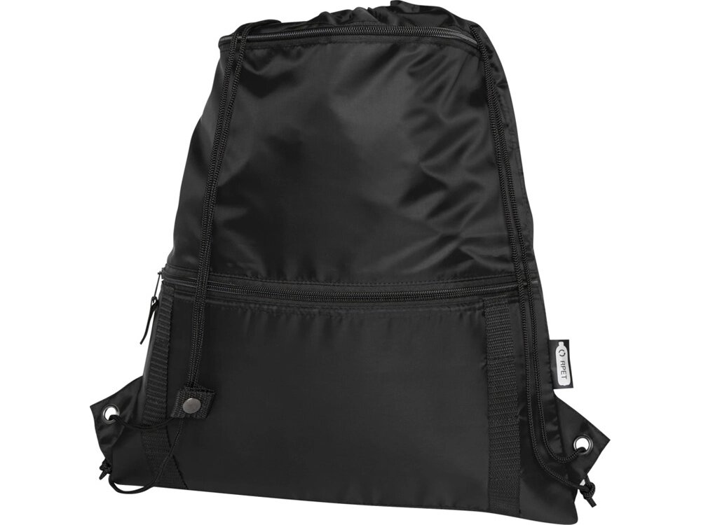 Изолированная сумка со шнурком Adventure объемом 9 л из переработанных материалов, соответствующих стандарту GRS, черный от компании ТОО VEER Company Group / Одежда и сувениры с логотипом - фото 1