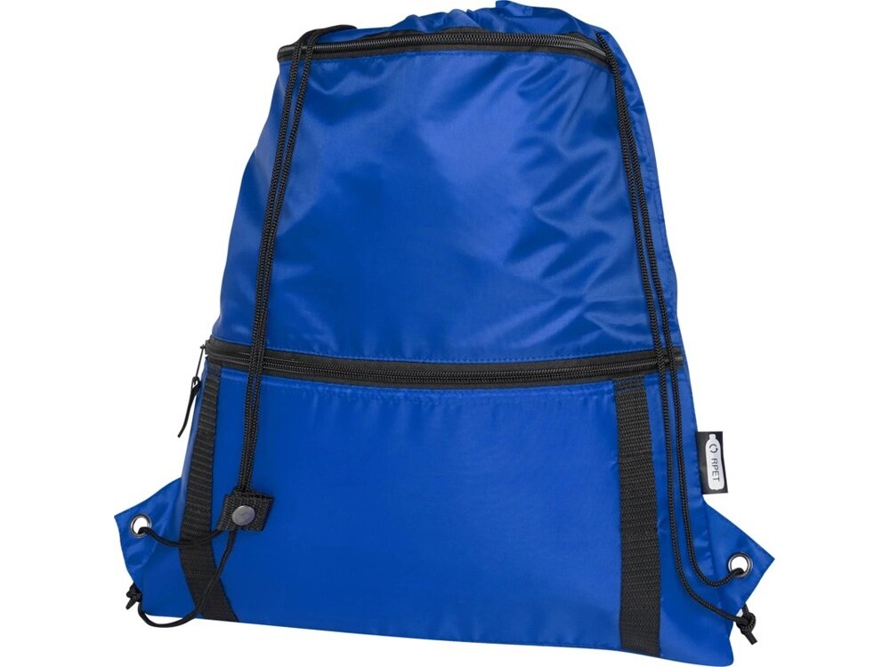 Изолированная сумка со шнурком Adventure объемом 9 л из переработанных материалов, соответствующих стандарту GRS, синий от компании ТОО VEER Company Group / Одежда и сувениры с логотипом - фото 1
