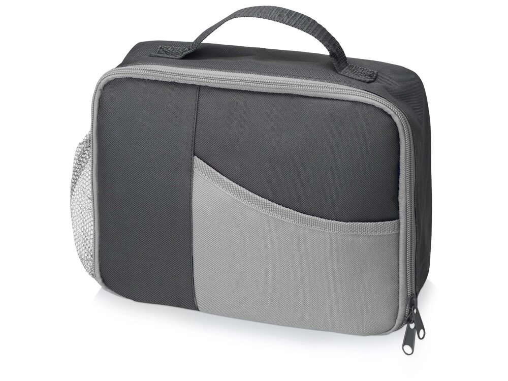 Изотермическая сумка-холодильник Breeze для ланч-бокса, серый/серый от компании ТОО VEER Company Group / Одежда и сувениры с логотипом - фото 1